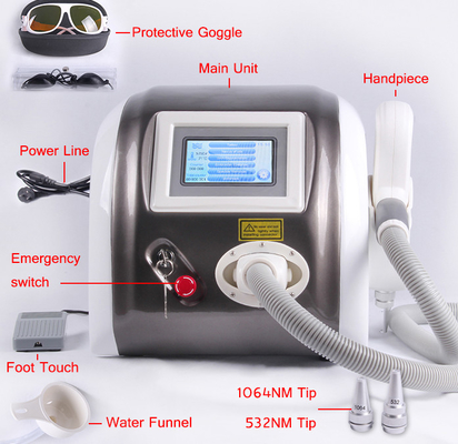 1064nm 532nm 1320nm Laser Pigment Removal / Tattoo Removal Machine Multifunction 1000mj