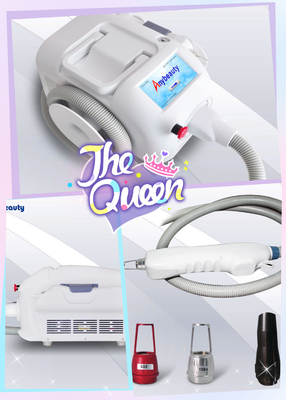 Q Switched Nd Yag Laser Beauty Machine White Color With Adjustable Power