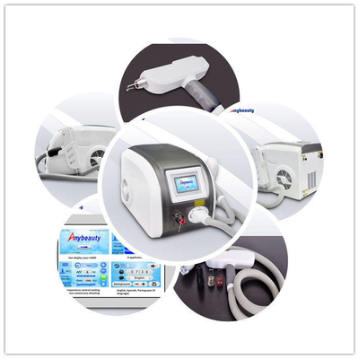 Three Treatment Heads Nd Yag Laser Tattoo Removal Machine 500w Strong Power